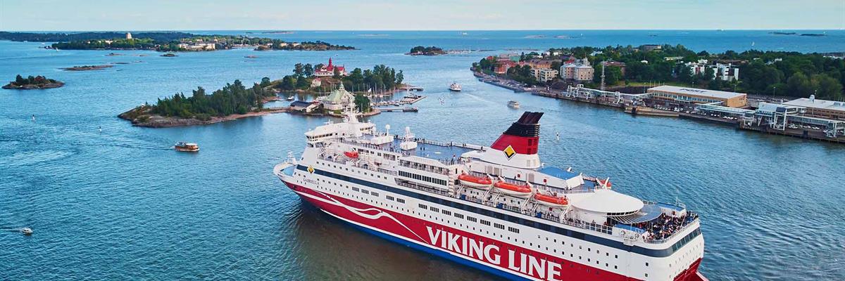 Gabriella leaving port in Helsinki, Viking Line Cruise